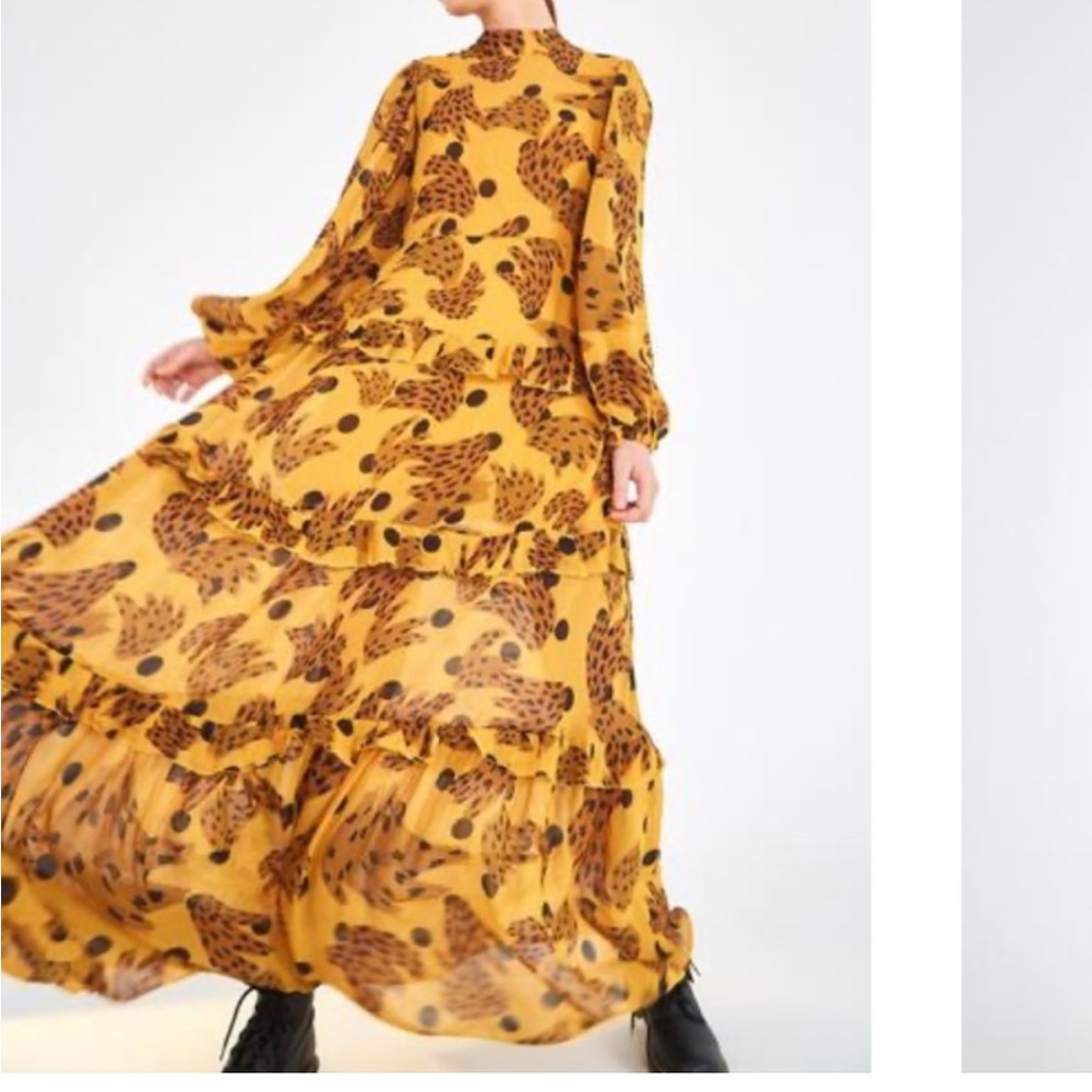 Farm Rio Caramel Banana Maxi Dress